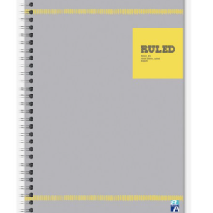 Double A Left Side Notebook B5 Point Line, Ruled, 2 pcs