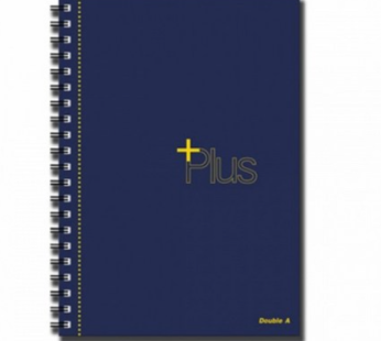 Double A) Plus Cut Spring Note (A5 Navy Left Binding)