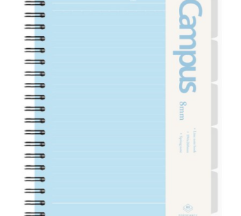 Popo Fancy 8000 Campus PP Index Note, Blue, 1pc