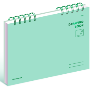 Monogram Drawing Book Melody Green MG0077 130g, 1pc