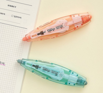 Monami Correction Tape SWIP Sweep 5mmx6M Knock Type, 10ea