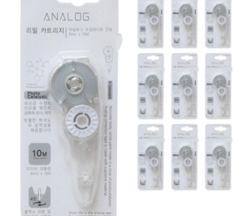 Analog Photocatalytic Correction Tape Refill, Clear, 10 Count