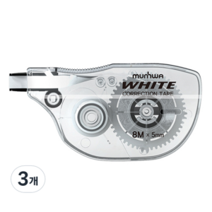 Cultural Pencil Correction Tape 5mm x 8M, White, 3ea