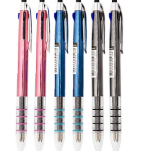 Smile 1000 Metallic Touch Ballpoint Pen 2195 0.7mm 3 types x 2p set, black, blue, pink, 1 set