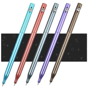 Domestic Korea Crystal Needle Knock Ballpoint Pen (2 of each color, 10 packs sold) German ink slim ballpoint pen