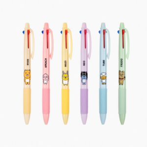 Kakao Friends 3-color ballpoint pen / 10-pack product 6-pack product / Ryan Apeach Muji Tube Neo Frodo / Multi-color pen multi-pen character ballpoint pen