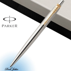 Parker Jotter Stainless GT Ballpoint Pen [Free Gift Wrapping + Shopping Bag]