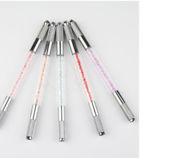 Semi-permanent Crystal Embo Pen Resin Embo Dual Embo Pen Stand, Purple, 1pc