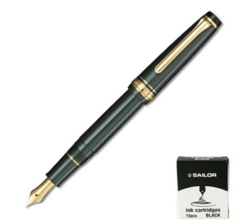 Sailor fountain pen Progear Slim Four Seasons Summer 14K + ink cartridge 12p value set