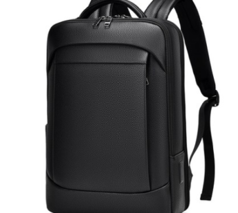 Belumio Large Capacity Luxury Leather Laptop Backpack Office Worker College Student Business Travel Bag