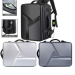 MOSAIRATION Laptop Backpack Large Capacity Men's Hard Case Bag Travel Backpack Daily Backpack USB Charging Waterproof Backpack - Image 3