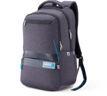 American Tourister Shaw Oversized Unisex Laptop Backpack with Pockets Compatible with 17″ Laptops – Charcoal Black