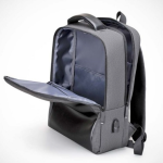 High and Rich Business Office Worker College Student Modern Backpack Laptop USB - Image 3