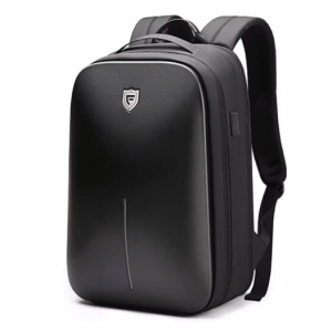 Penruen Simple Round TSA Lock Hard Shell Expandable Backpack 17.3 Laptop Storage