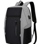 Casual Business Backpack with USB Charging Function Men's Laptop Backpack 15.6 Inch Large Capacity Backpack Reflective Strip Design - Image 2