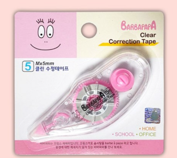 Babapapa Clean Correction Tape / White Writing Instrument Office Supplies Corrector Character Stationery Group Gift School