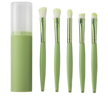 DS Portable Makeup Brush Set of 5, Green, 1pc