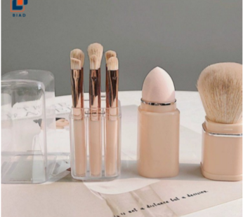 “Biad Portable Makeup Brush 8in1 Set, Pink, 1pc “