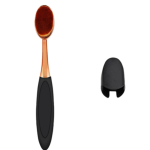 "Soft Makeup Brush Stick + Case Set, Gold Black, 1 Set "