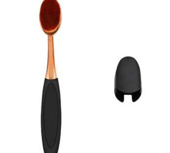 “Soft Makeup Brush Stick + Case Set, Gold Black, 1 Set “