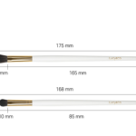 Eyeshadow Brush Set of 4, Black, 1 Set - Image 3