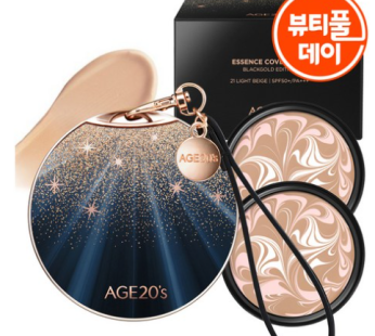 “Age 20’s Black Gold Edition Pact Case + Refill 14g 2p, No. 23 (Medium Bay…, 1ea “