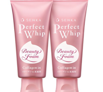 Senka Perfect Whip Collagen In Cleansing Foam, 120g, 2ea