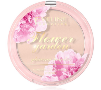 ” Evelyn Cosmetic Flower Garden Daily Glow Powder 8g, Natural Beige, 1ea”