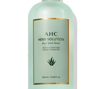 AHC Herb Solution Aloe Vera Toner, 500ml, 1ea