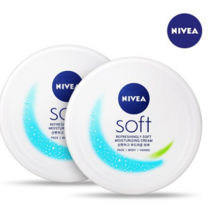 “Nivea Soft Refreshing Moisturizing Cream, 200ml, 2pcs “