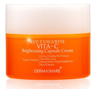 “Dermashare Vegan Red Fragrance Vita C Brightening Capsule Cream 50mL, 50ml, 1ea “