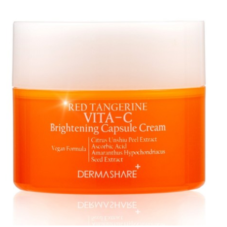 "Dermashare Vegan Red Fragrance Vita C Brightening Capsule Cream 50mL, 50ml, 1ea "