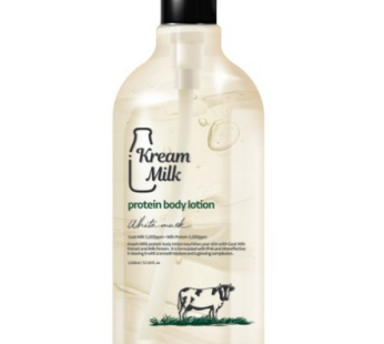 Cream Milk Protein Goat Milk Body Lotion White Musk Scent, 1.1L, 1pc