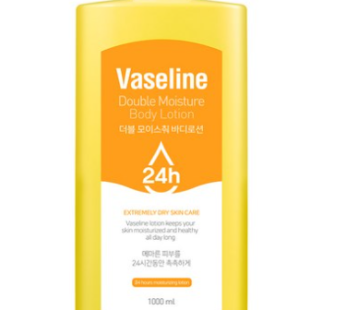 Vaseline 24h High Moisture Large Capacity Body Lotion Double Moisture, 1L, 1ea