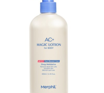 Merphil Body Acne Acne Improvement AC+ Magic Body Lotion Baby Cotton Scent, 400ml, 1ea