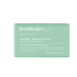 Australian Freshwater Farm Tea Tree Eucalyptus Oil Body Bar Shower Soap Soap