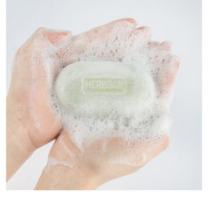 Herb Massage Bar All-in-one Antibacterial Exfoliation Blemishes Puberty Whitehead Acne Skin Soothing Sweat Odor Parents Elderly Body Odor Removal Face Wash Body Wash Soap, 100g, 1ea