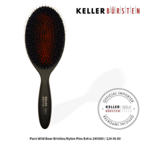 German Keller hairbrush official importer and seller kellerbursten Donmo large black paddle hairbrush