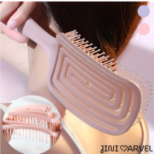 Genie Marvel Hair Root Volume Dry Anti-Tangle Scalp Brush Comb, Pink, 1pc