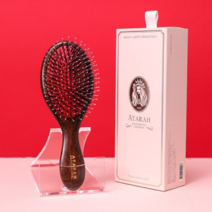 Atara Donmo Cushion Wooden Compact Hair Brush AT-PWCB