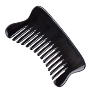 Original Buffalo Horn Comb Guasha No. 3 Scalp Massage Tool, 1pc