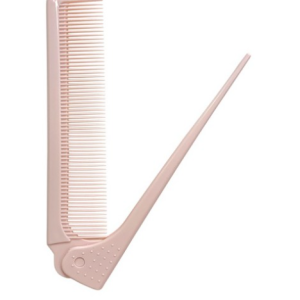 Tulip Folding Tail Comb, Pink, 1pc