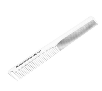 Cellibon Reinforced Ceramic Carbon Comb Brush CPC-1201, White, 1pc
