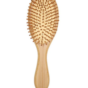 Wisdom of Life Scalp Care Paddle Cushion Hairbrush Comb Wood 1pc