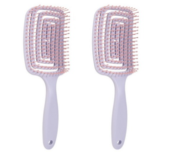 Bewithers Root Volume Hair Volume Dry Hairbrush, Purple, 2 pcs