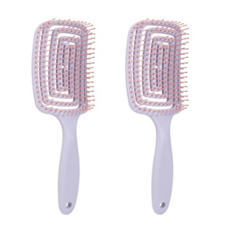 Bewithers Root Volume Hair Volume Dry Hairbrush, Purple, 2 pcs