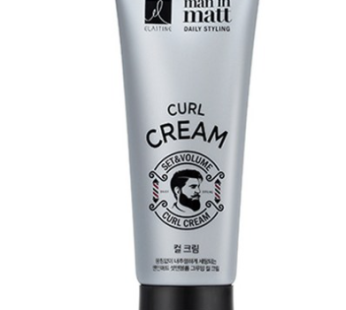 Elastin Men in Matt Set & Volume Grooming Hair Curl Cream, 150ml, 1ea