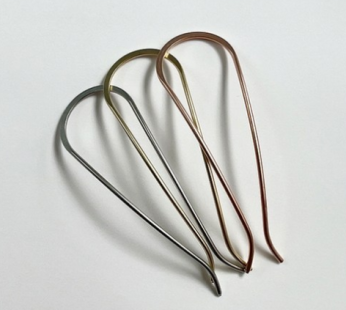 Matte Metal Daily Simple Hairpin 3-piece Set