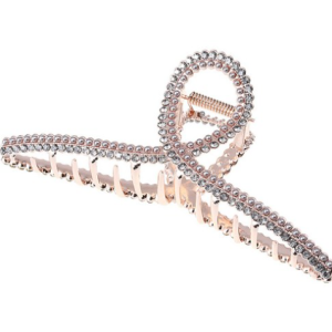 Susuda Big Size Cubic Pearl Double Mix Twist Metal Hair Clip