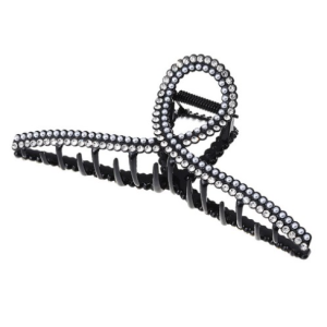 Susuda Big Size Cubic Pearl Double Mix Twist Metal Hair Clip